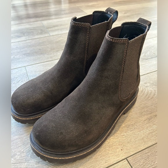 Birkenstock Dark Brown Suede Chelsea Ankle Boot - Picture 5 of 7